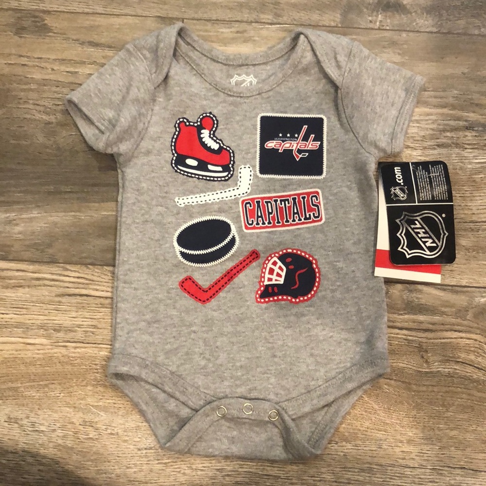 NWT Washington Capitals NHL 3-6m onesie